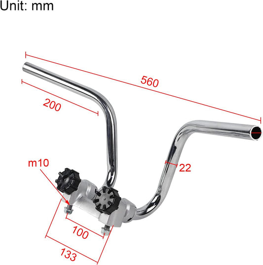 New Motorcycle Handlebar Splitter Handle Bar fit for Honda Z50 Z50 STYLE Z50J MONKEY REPLICA DAX/CT70 Z50R G50F GOLF50 MONKEY BIKE PARTS
