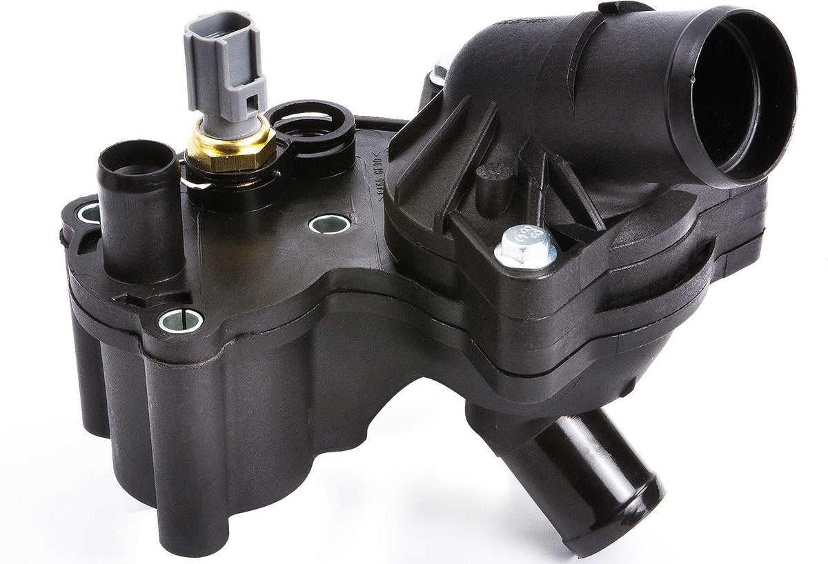 902-860 Thermostat Housing Kit Assembly with Sensor Fits for Ford Explorer & Mercury Mountaineer 2002 2003 2004 2005 2006 2007 2008 2009 2010 (V6 4.0L ONLY) OE: 2L2Z8592AA 2L2Z8592BA 2L2Z8592BB