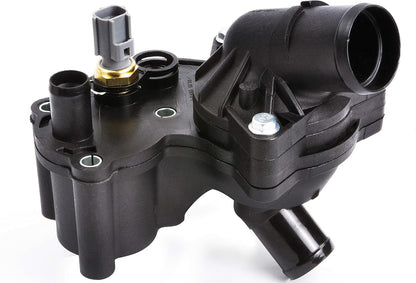 902-860 Thermostat Housing Kit Assembly with Sensor Fits for Ford Explorer & Mercury Mountaineer 2002 2003 2004 2005 2006 2007 2008 2009 2010 (V6 4.0L ONLY) OE: 2L2Z8592AA 2L2Z8592BA 2L2Z8592BB