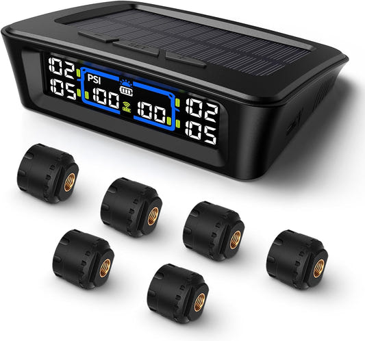 TM12 RV Tire Pressure Monitoring System, TPMS Set of 6 Sensors