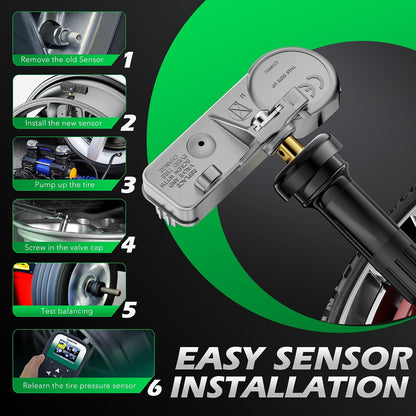 TPMS Sensors Set of 4,315MHz GM Pre-Programmed Tire Pressure Monitor Sensor