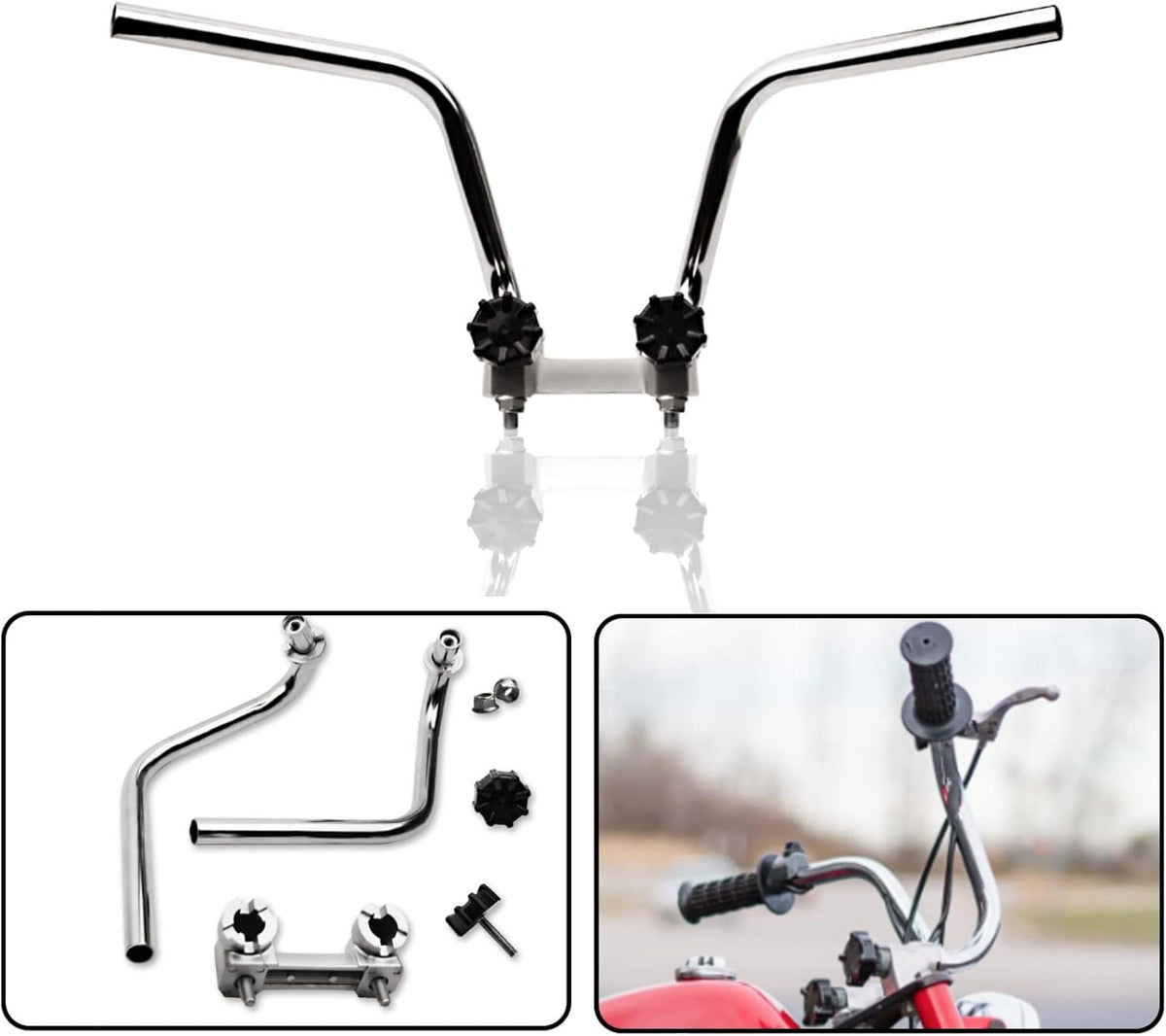 New Motorcycle Handlebar Splitter Handle Bar fit for Honda Z50 Z50 STYLE Z50J MONKEY REPLICA DAX/CT70 Z50R G50F GOLF50 MONKEY BIKE PARTS