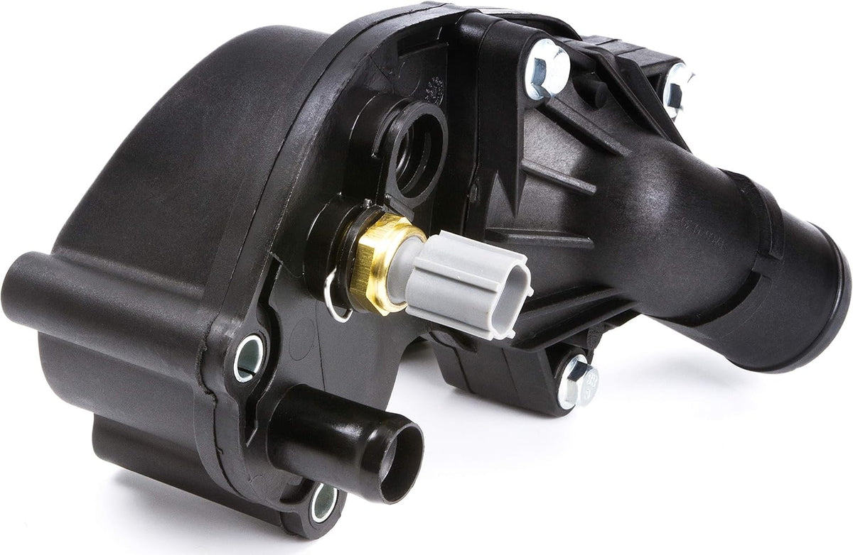 902-860 Thermostat Housing Kit Assembly with Sensor Fits for Ford Explorer & Mercury Mountaineer 2002 2003 2004 2005 2006 2007 2008 2009 2010 (V6 4.0L ONLY) OE: 2L2Z8592AA 2L2Z8592BA 2L2Z8592BB