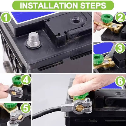 Side Post Car Battery Disconnect Switch Car Battery Terminal Knob Type Quick Switch Battery Connector