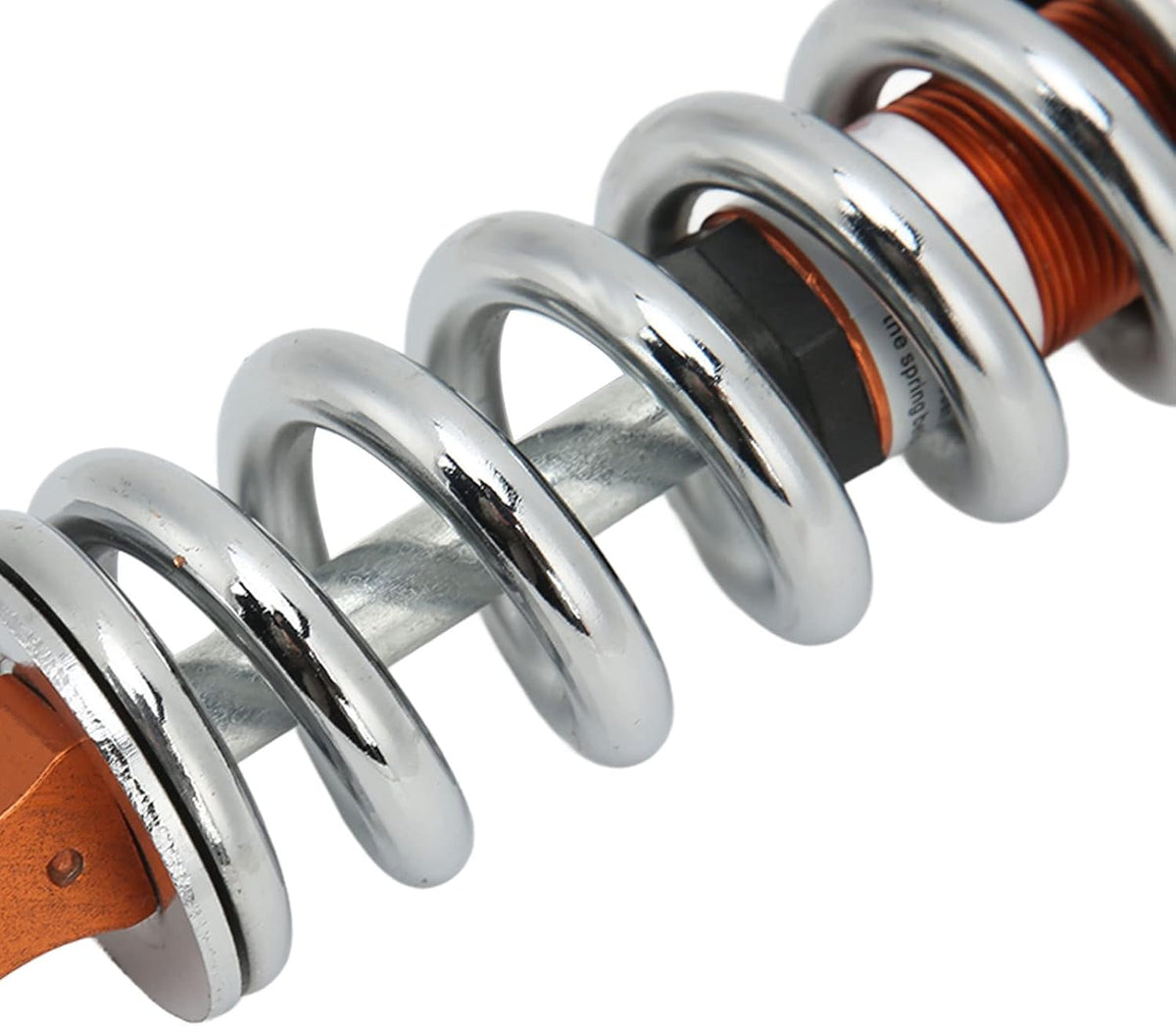 Spring Suspension Damper, Universal 190mm Adjustable Motorcycle Shock Absorber Aluminum Alloy 1200lbs Loading for Scooter for Moped, suspension system