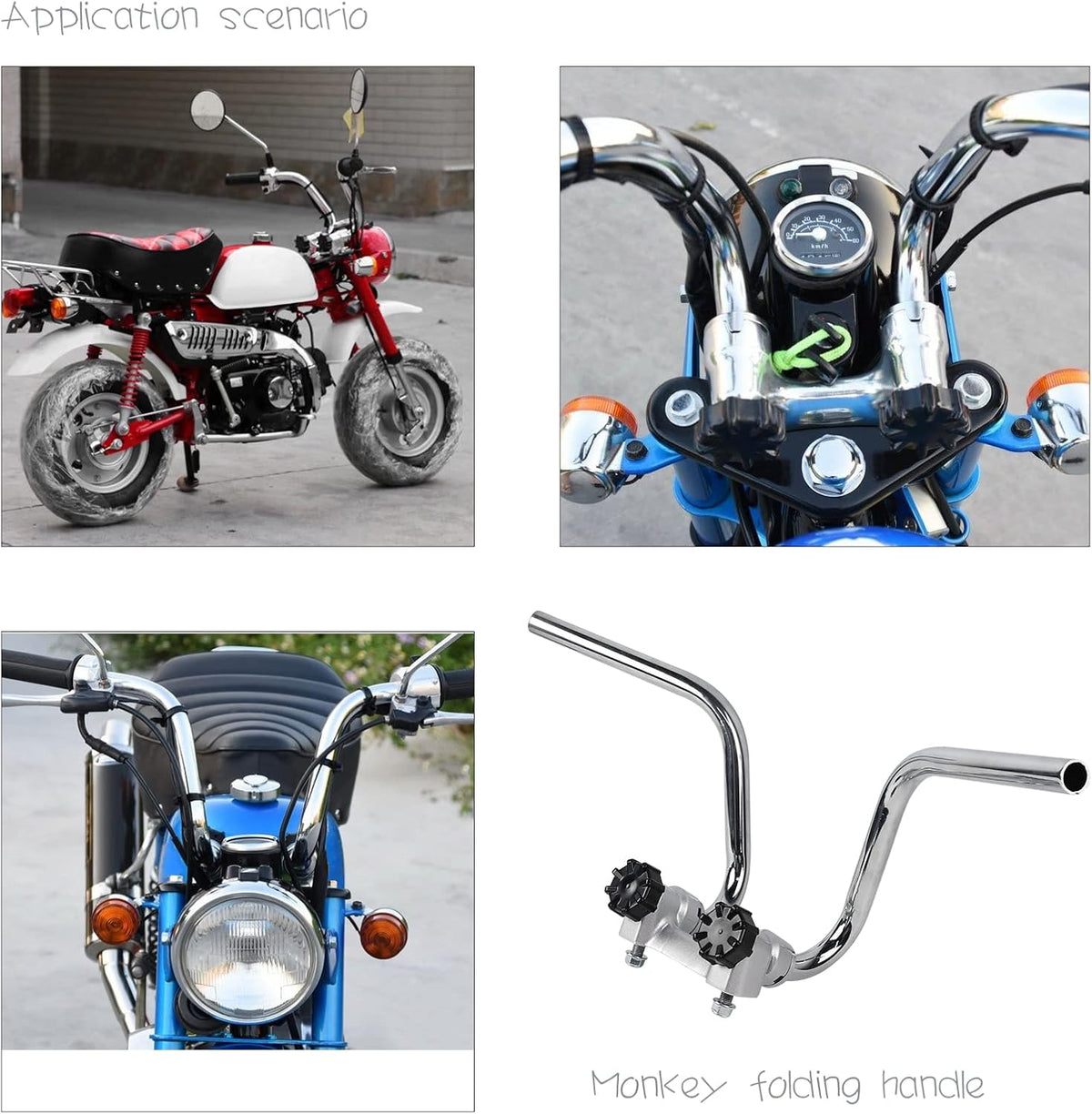 New Motorcycle Handlebar Splitter Handle Bar fit for Honda Z50 Z50 STYLE Z50J MONKEY REPLICA DAX/CT70 Z50R G50F GOLF50 MONKEY BIKE PARTS