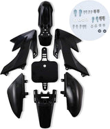 Kit de carenado de plástico para carrocería, juego de 7 piezas de guardabarros para mini motos de cross chinas de 50cc y 70cc tipo CRF50