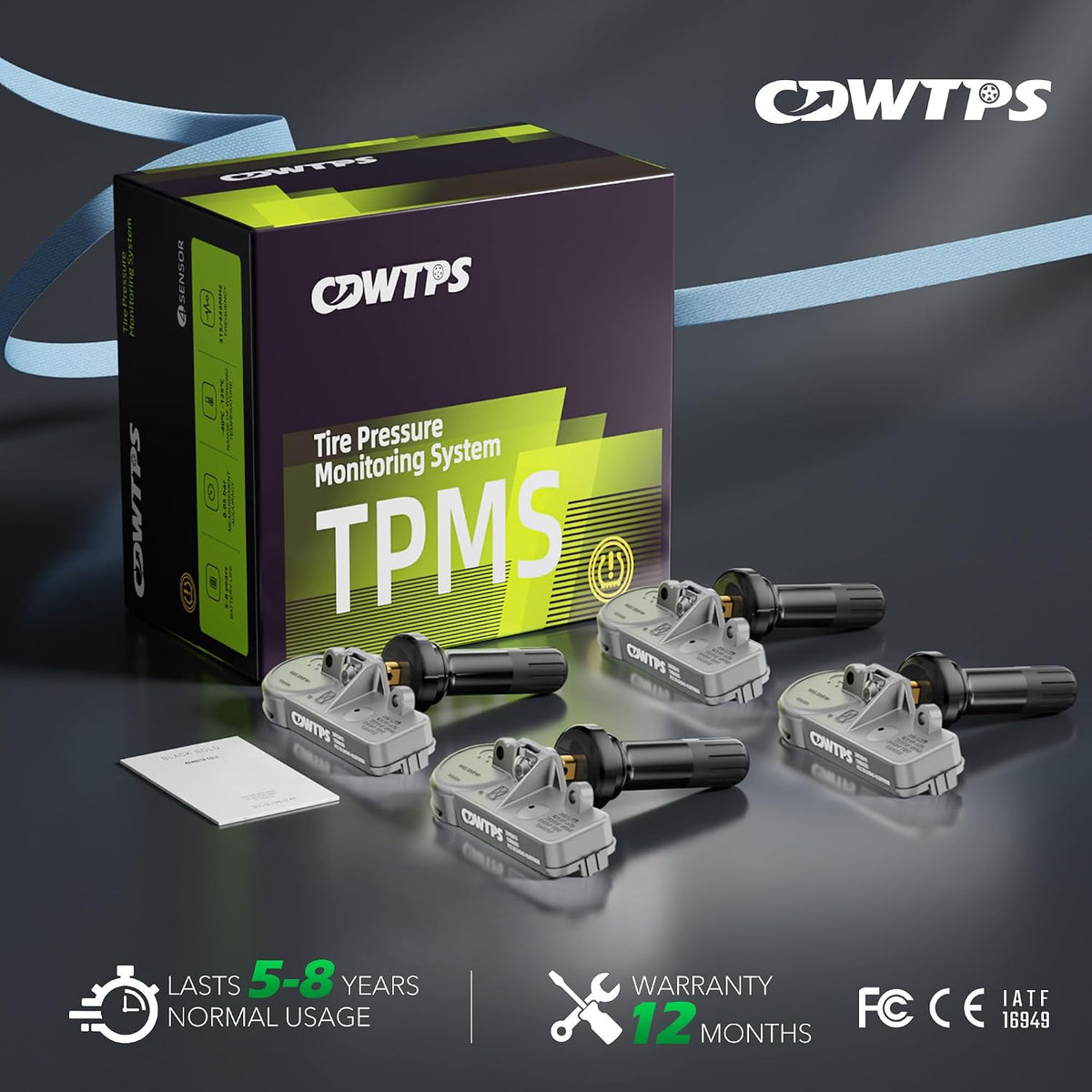 TPMS Sensors Set of 4,315MHz GM Pre-Programmed Tire Pressure Monitor Sensor