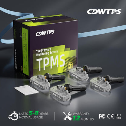 TPMS Sensors Set of 4,315MHz GM Pre-Programmed Tire Pressure Monitor Sensor