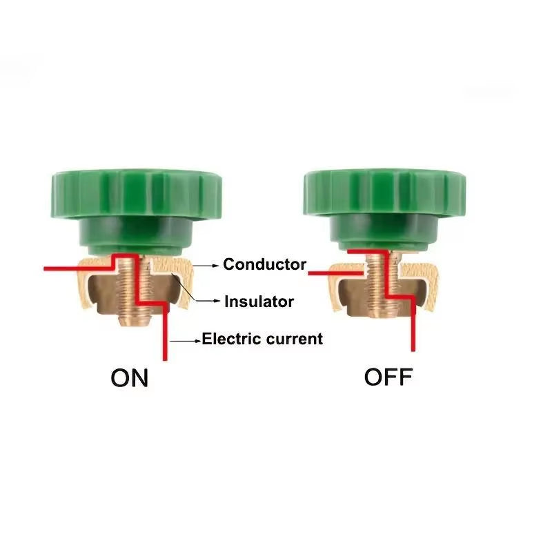 Side Post Car Battery Disconnect Switch Car Battery Terminal Knob Type Quick Switch Battery Connector