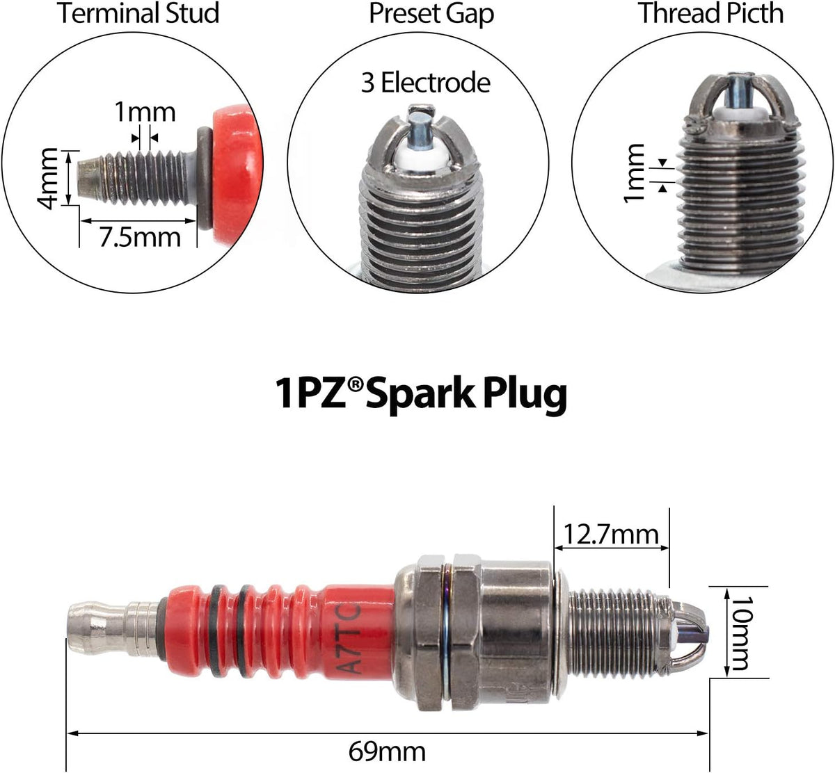 Honda Xr Racing CDI Ignition Coil & Spark Plug Set