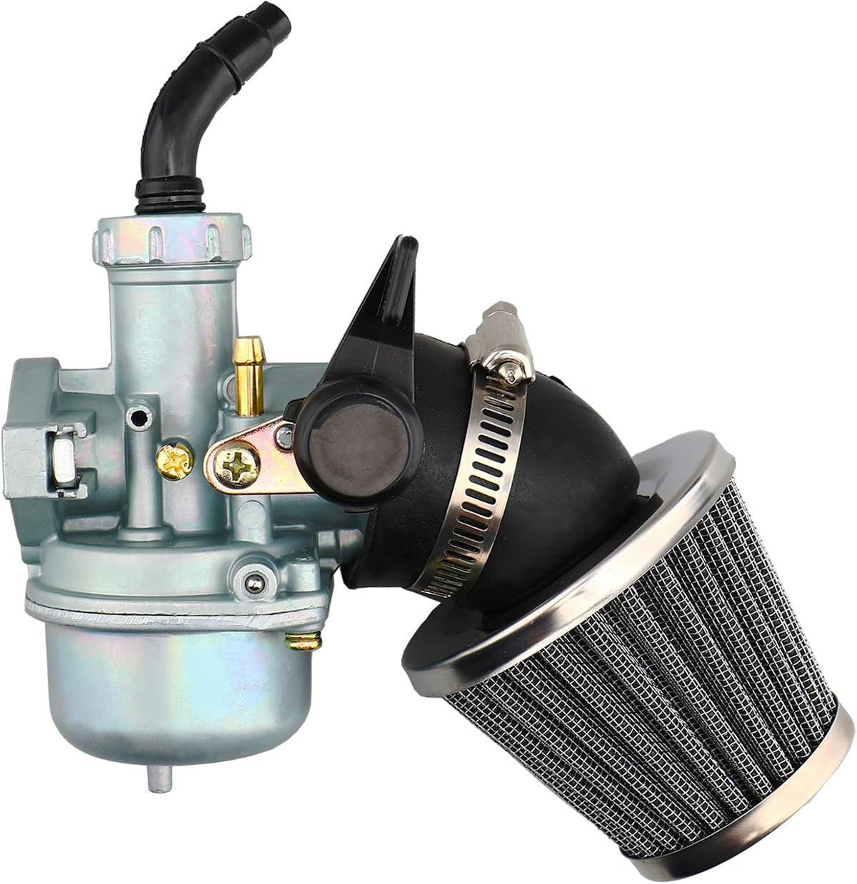 PZ22 22mm Carburetor with Air Filter/Spark Plug for 110cc 125cc SSR Sunl Dirt Bikes Monkey Scooter Taotao Pit Bike ATV