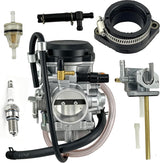 Kit de carburador para Kawasaki KLR 650 1987-2007, incluye colector de admisión y bujía, reemplaza #15001-1327#15001-1368
