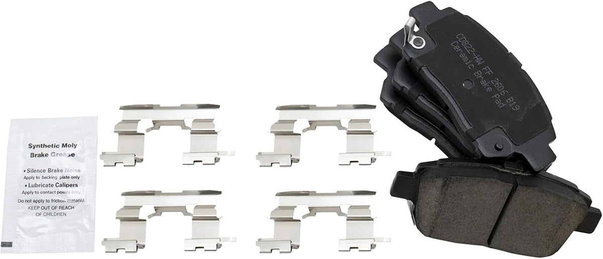 Front Ceramic Brake Pad and Rotor Set Coated