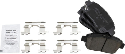 Front Ceramic Brake Pad and Rotor Set Coated