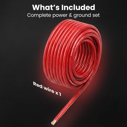 0 Gauge Wire 25 FT, 0 AWG Amp Wire Battery Wires Automotive Cable