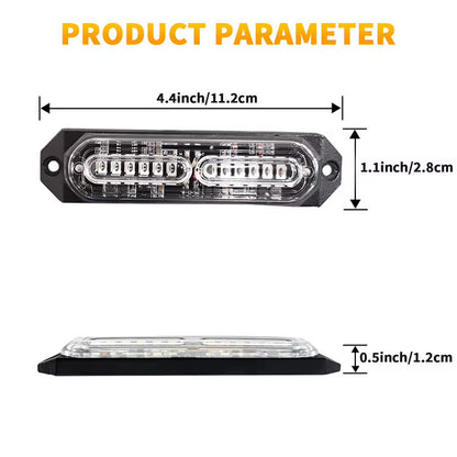 Truck Car LED Strobe Warning Lights Red Blue Emergency Flashing High-Intensity Beacon Light Bar Accessories