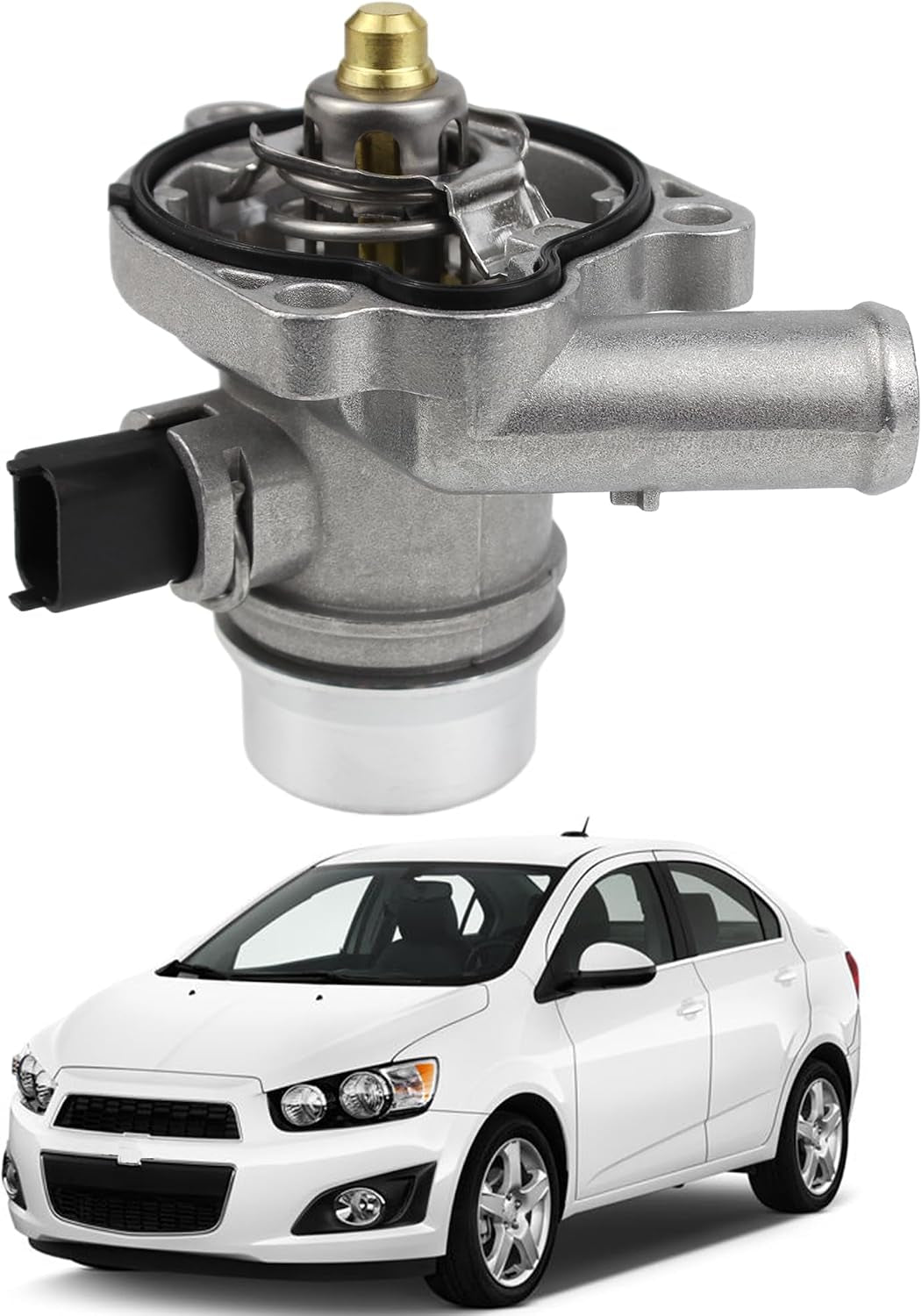 Aluminium Coolant Thermostat Housing Assembly Fit for Chevy 1.4L
