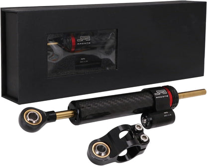 10" Carbon Fiber Universal Motorcycle Steering Damper,NO Bracket