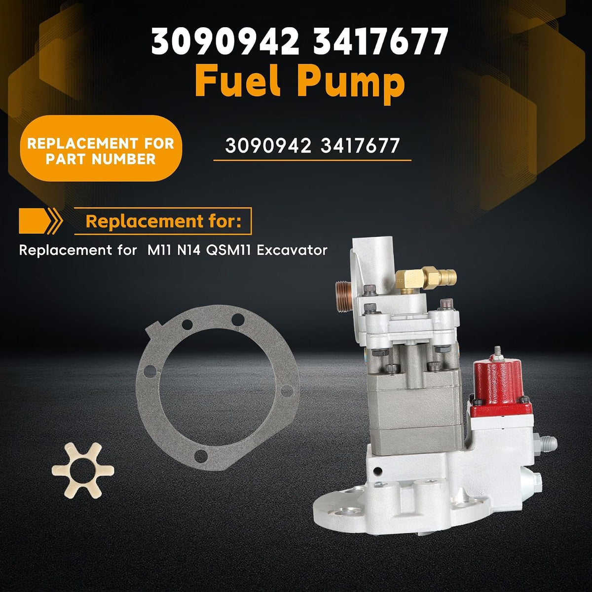 Excavator Fuel Pump Replacement for M11 N14 3090942 3417677